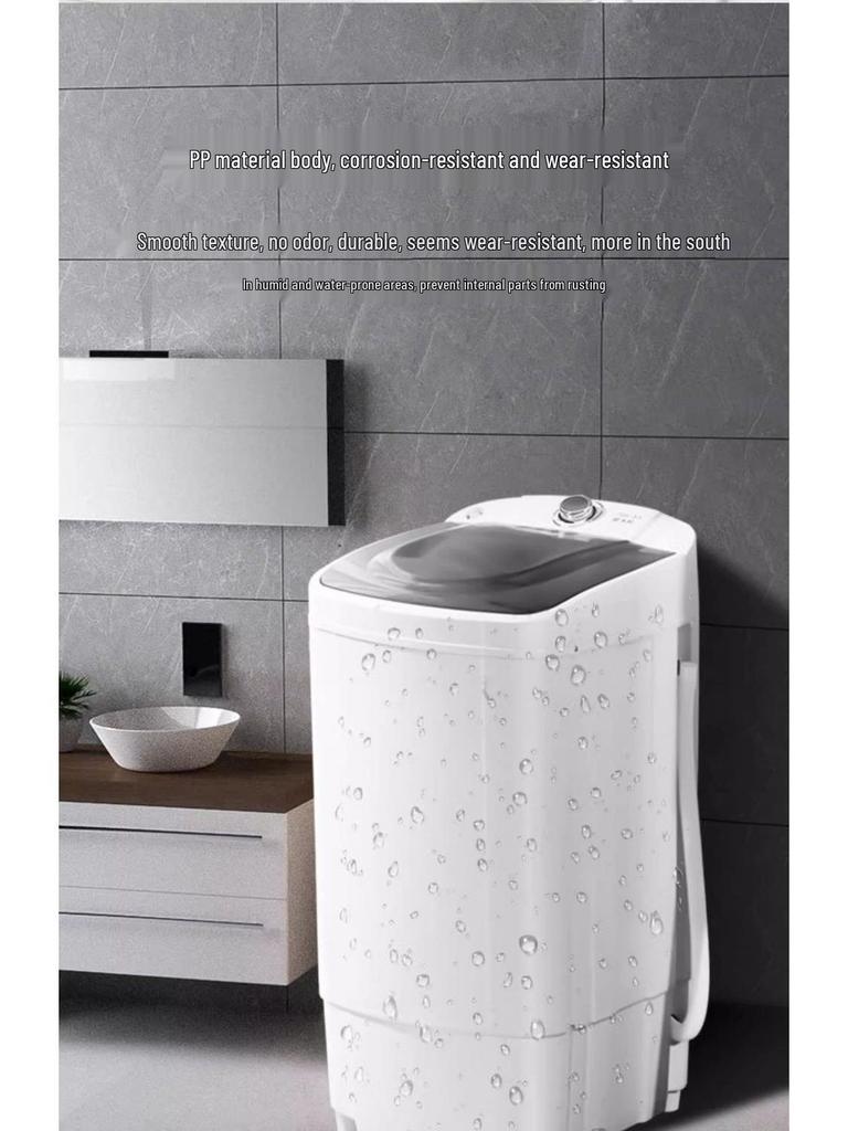 Mini-Schleudertrockner mit reinem Kupfermotor - Edelstahl, Große Kapazität, Ideal für Wohnheime und Mietwohnungen