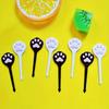1Pc Cartoon Fruit Cat Claws Christmas For Children Cox Pick Animal Toothpick Mini Cupcake Stick Fruit Cake Dessert Bento Fork