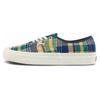 Style 44 Fabric Casual Plaid Low Top Skate Shoes Unisex Sneakers Yellow Green Blue VN0A5KX45TK