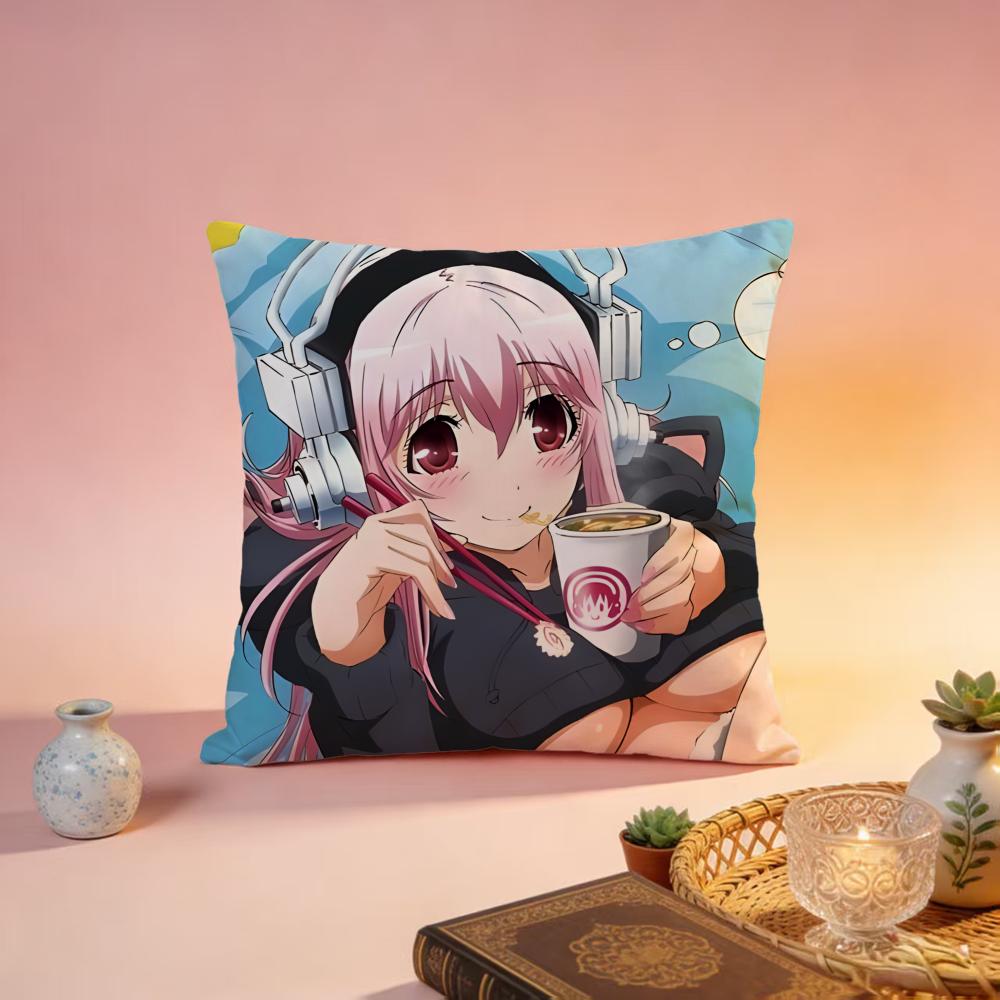 

Popular SSUPER SONICOed Cushion Cover Premium SkinFriendly Pillow Case MultiPurpose for Home Office Travel 30X30cm