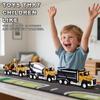 AIUAZA 1/50 Scale Diecast Engineering Construction Vehicles, Dump Truck, Excavator, Mixer, Alloy Collectible Model Car, Boys' Door Opening Pull Back V