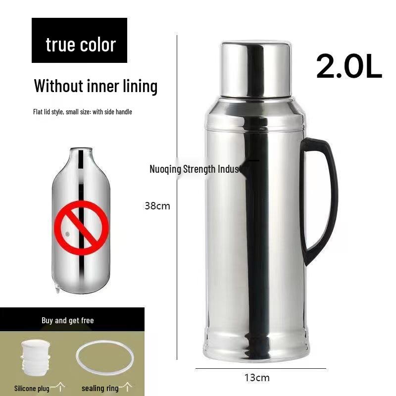 Stainless Steel Home Hot Water Bottle with Glass Liner