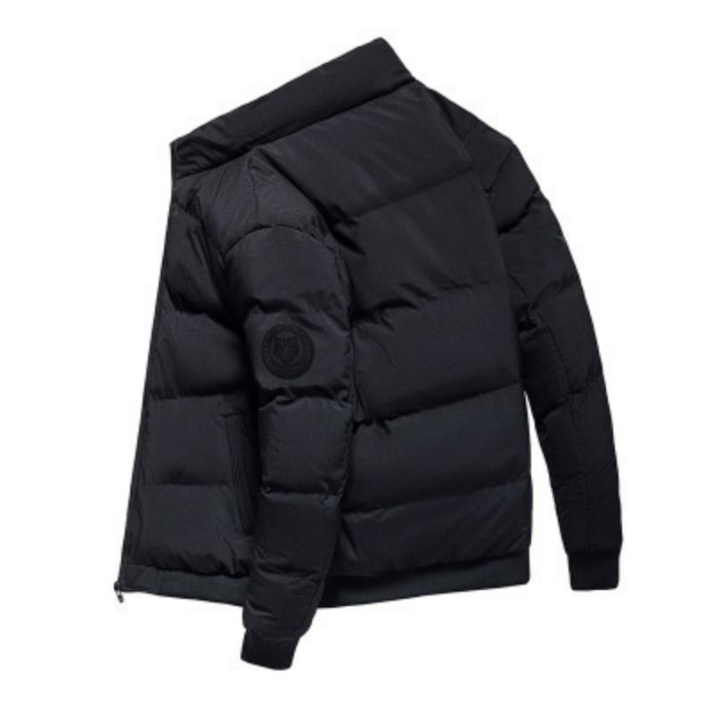 Men's Winter Cotton-padded Clothes, Winter Jackets, Stand-up Collar Down Cotton-padded Clothes, Thickened Middle-aged Cotton-padded Jackets.