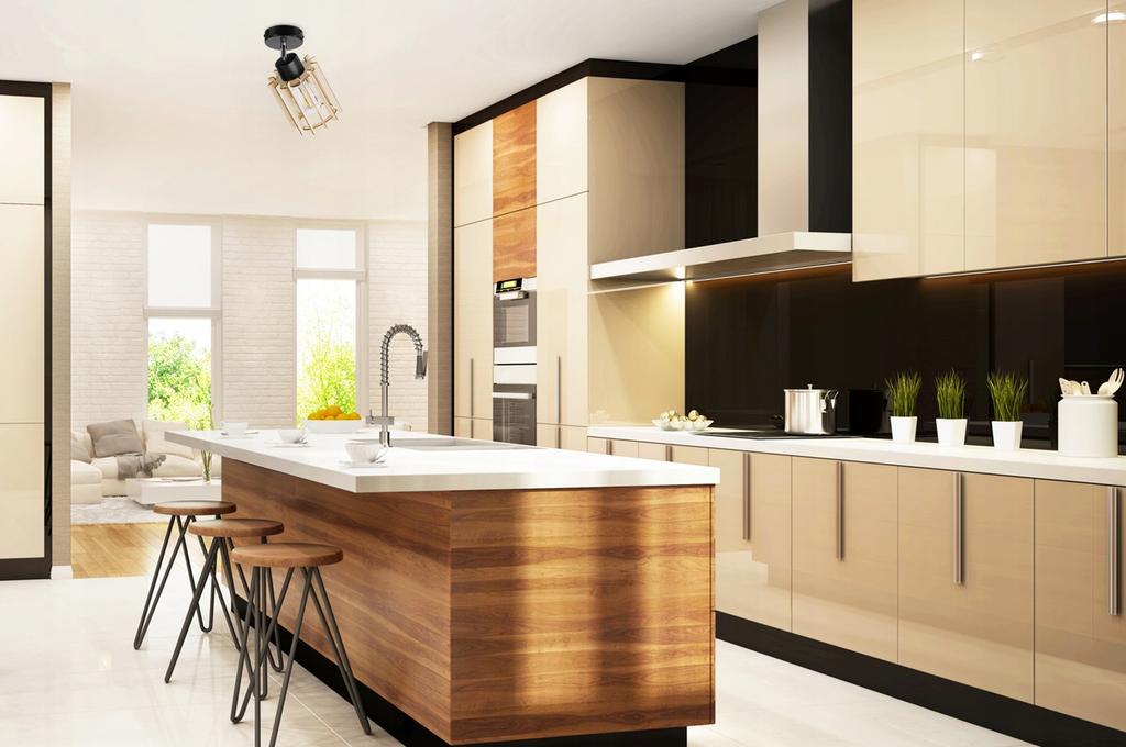 MODERN WOODEN LED CEILING LAMP