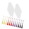 12 Pcs/Set Acrylic Bookmark with Colourful Tassels Handmade Blank Bookmarks Paper Bookmark Crafts Aesthetic Bookmark