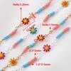 0.5M 1M 2M Bohemian Beach Floral Foot Anklet Chain Bracelet Neckalce Component Fashion Colorful Daisy Jewelry Making Accessories