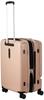 Suitcase Folds 4kg 57L Expandable function Caster stopper Front pocket inch PC storage 63 cm Pink beige One size [ACE] No.06906 (when expanded) 15.6