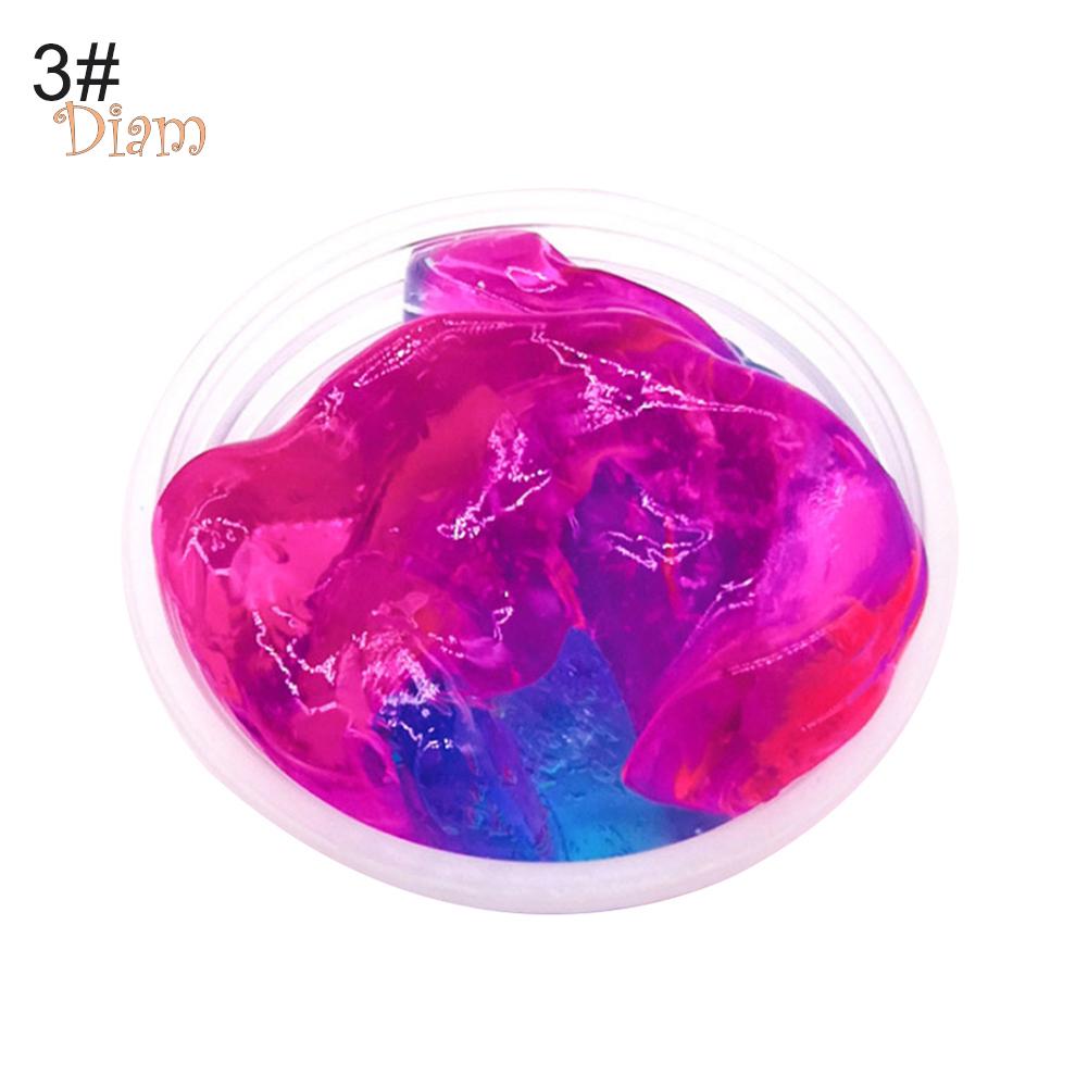 NO.KK Clear Crystal Slime Stretchy Clay Stress Relieve Kids Toy Funny Stressre Lief
