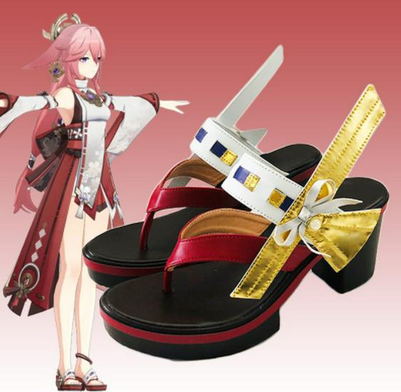 ManYiDuo Yae Miko Cosplay Costume - Genshin Impact Inazuma Style