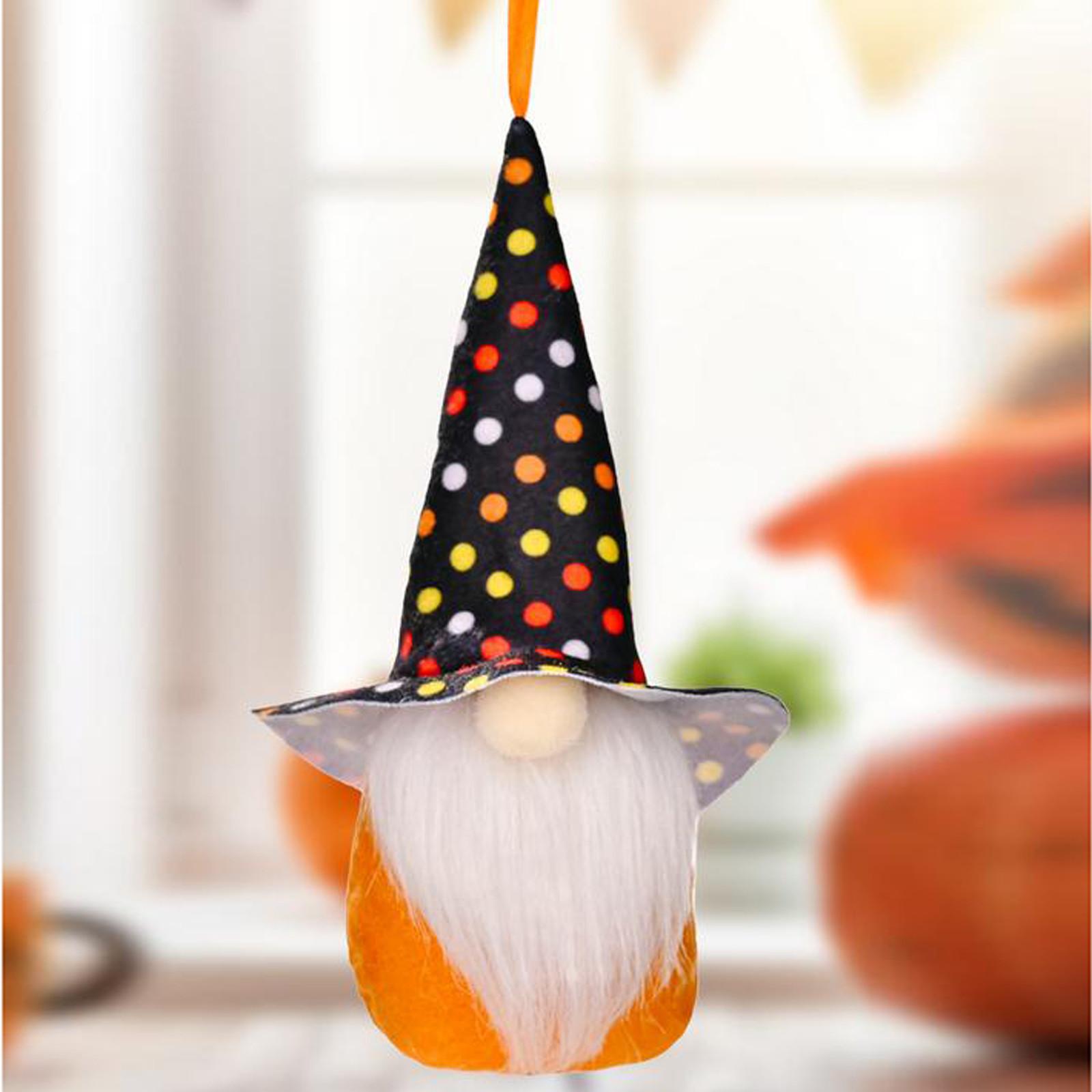 

Капелюх Рудольфа з гострим краєм, маленький кулон, творча безлика лялька на Хелловін різнокольоровий