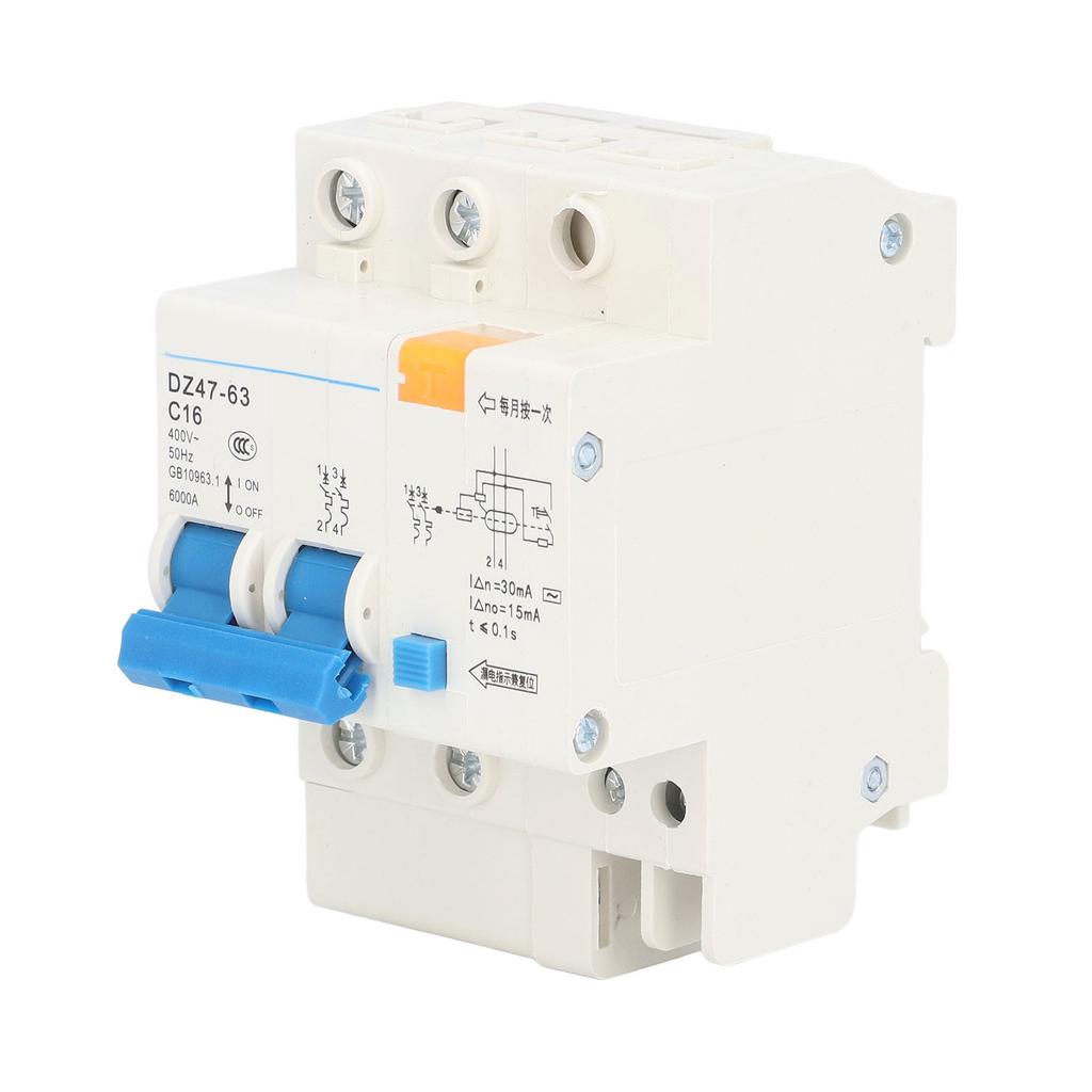Ground Fault Circuit Breaker Pa66 Leakage Protection Breaker for Engineering 16A 30mA 400V