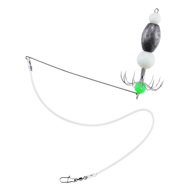 TLXT Luminous Squid Jig with Weighted 12-Claw Soft Hook