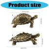 Brass Turtles Shelf Decors Accent,Animal Figurines Tabletop Centerpieces Home Decorations Turtles Decorative Objects