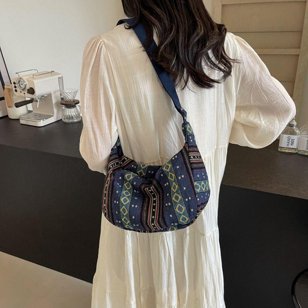 Handbag Bohemian Shoulder Bag Embroidery Weave Folk Messenger Bag  Women