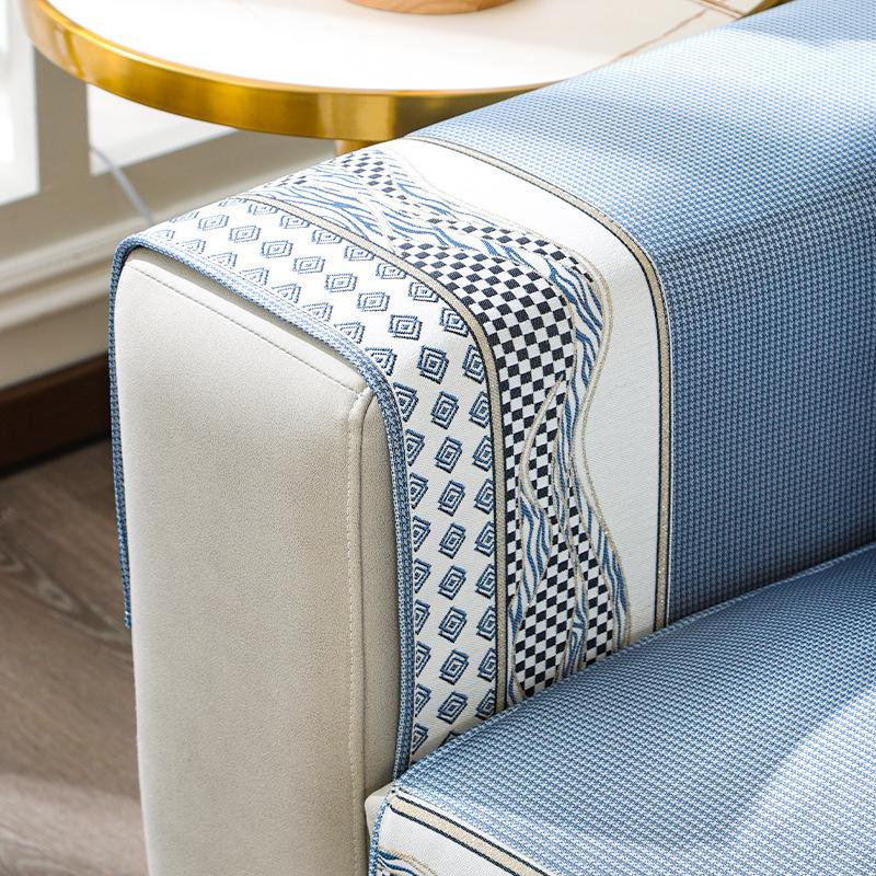 Sofakissen aus Eisseide, für den Sommer, Sommer, Sommer, Sommermatte, Sitzkissen, schlicht, modern, rutschfest, Leder, Sofabezug, Rückenlehnenbezug, Handtuch