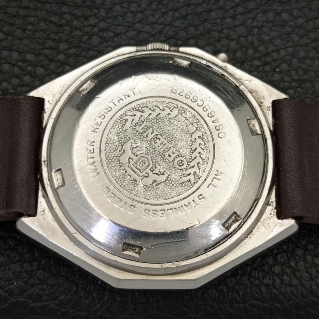 VINTAGE ORIENT AUTOMATIC 46941 JAPAN MENS WHITE COLOR DIAL WATCH A500741-5 R154-a500741