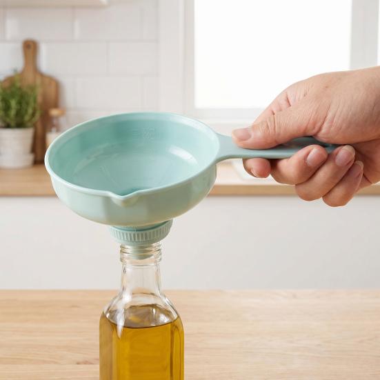 7-in-1 Wide Mouth Funnel Set Kitchen Funnels with Removable Strainer Plastic Wide Mouth Funnel for Filling Bottles Liquid Transfer