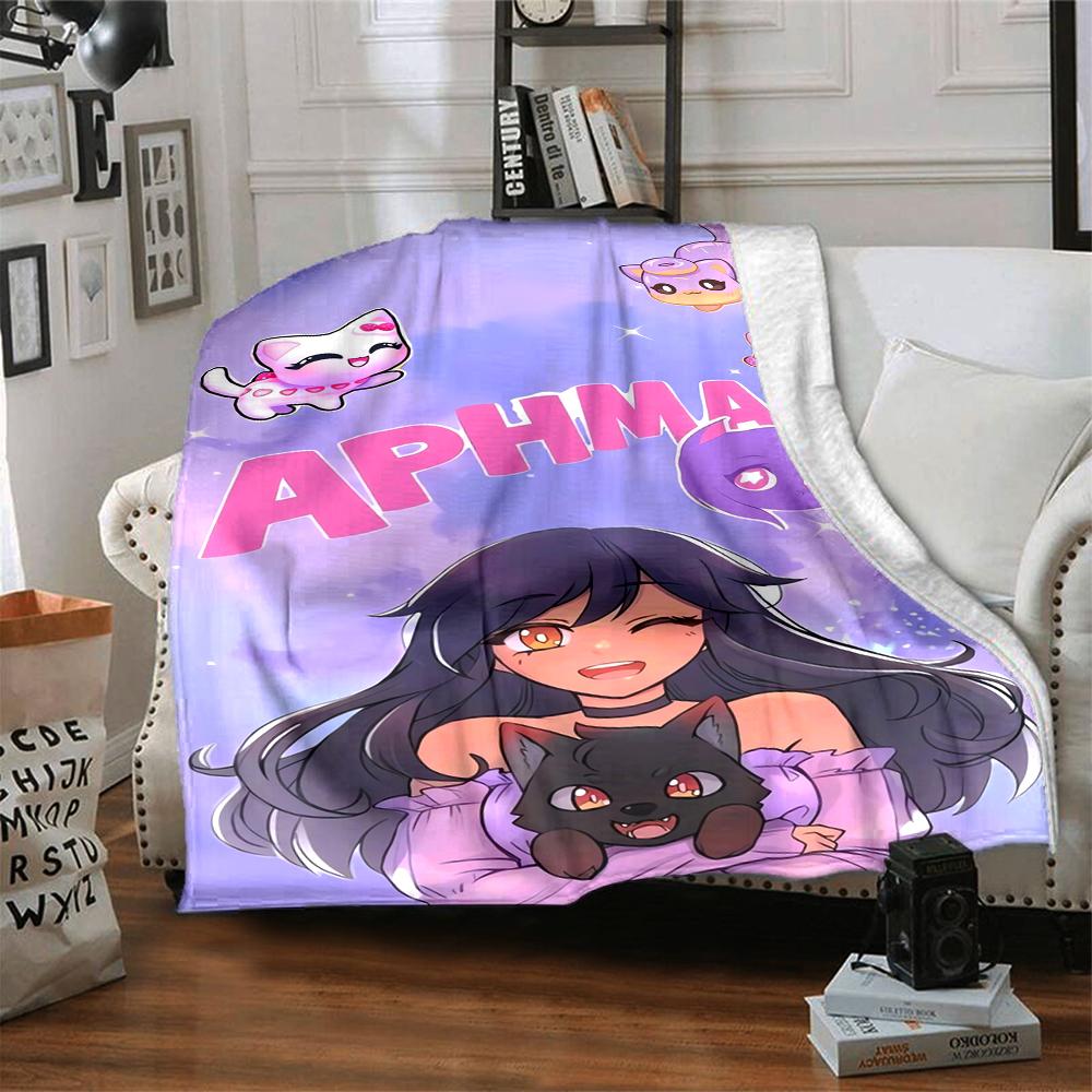 1Pc Aphmau'S Whimsical World Blanket For Couch Bed Plush Cozy Fuzzy Blanket Super Soft Warm Blankets For Fall And Winter 09181