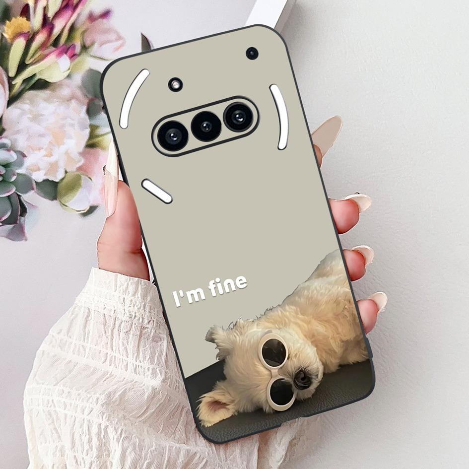 For Nothing Phone 3A 2025 Case A059 Fashion Flower Cats Cartoon Silicone Soft Shockproof Cover For Nothing Phone3A 3A Pro Bumper