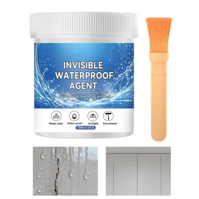 Invisible Waterproof Sealant 100g Transparent Insulation Glue High Temp Resistant Coating Concrete Wood Roof Leak Repair Gel