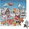 Christmas Wooden Puzzle Children's Puzzle 60 Pieces For Children In Tin Box Children's Birthday Part