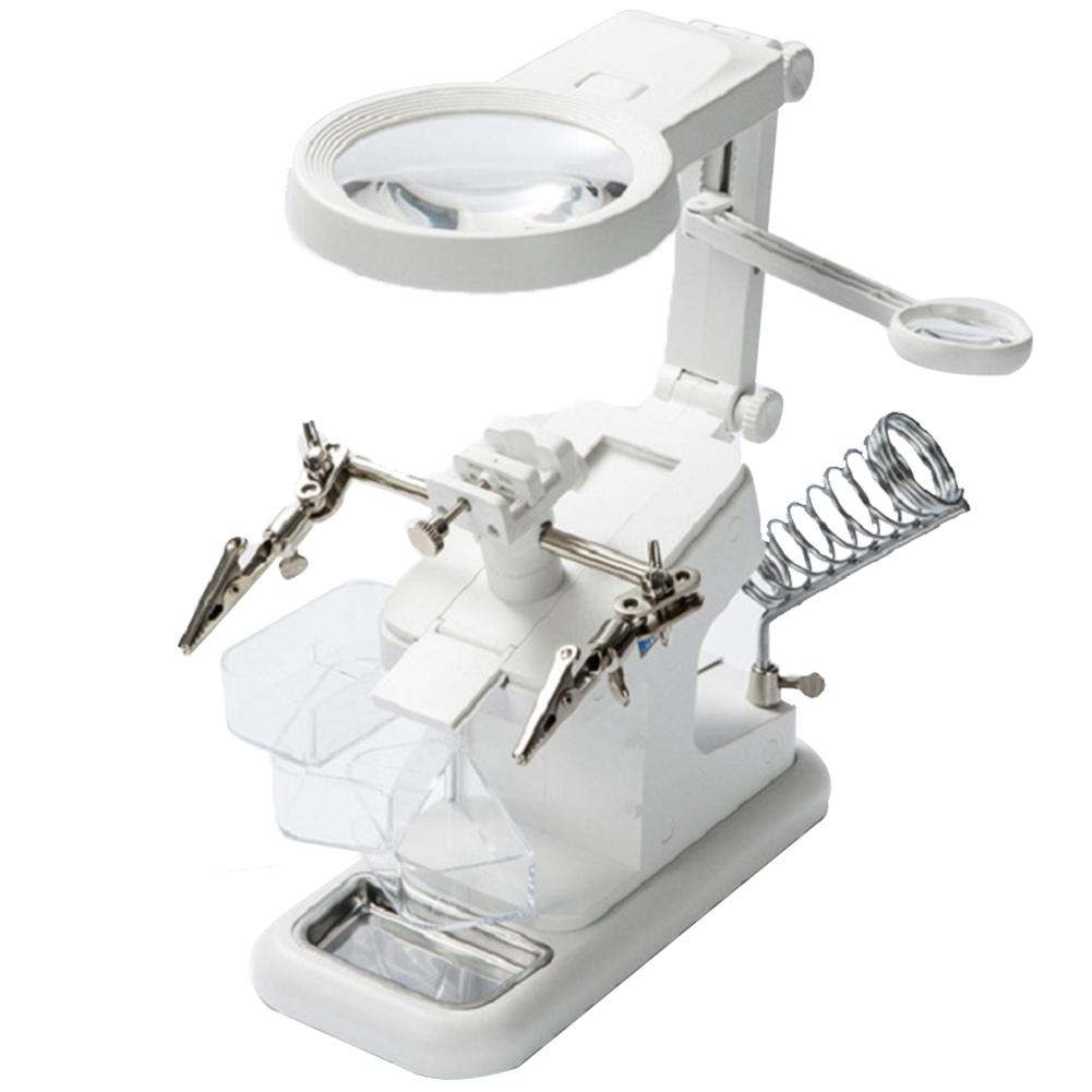 Desk Lamp Soldering Magnifier Repair Welding Magnifying Glass LED Lights Desktop Soldering Magnifier for Mobile Phone