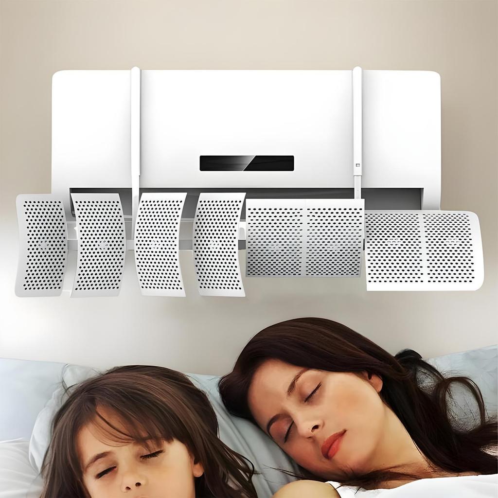 Air Conditioner Wind Deflector Adjustable Angles Anti-Direct Blowing Windshield Cold Air Deflector Purification Unit Baffle Wind
