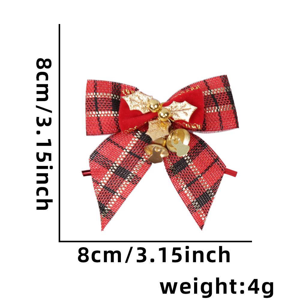 Mini Christmas Bow with Bells - Tree Ornament & Gift Box Decoration