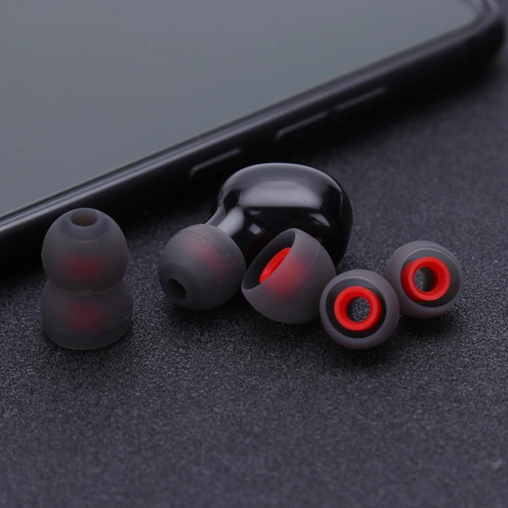Wireless In Ear Earphone Eartips 3/6 Pair 6pcs L M S Comfortable Silicone Elastic Earbuds Replacement Universal for KZ LZ A4 DZ9