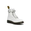 Dr. Martens 1460 Leather Metal Buckle Elastic Short Boots Women Boots White 27266100
