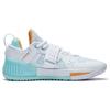 Li Ning Fury Flat Abrasion Resistant Low top Basketball Shoes Men's White Cyan ABFT019-5