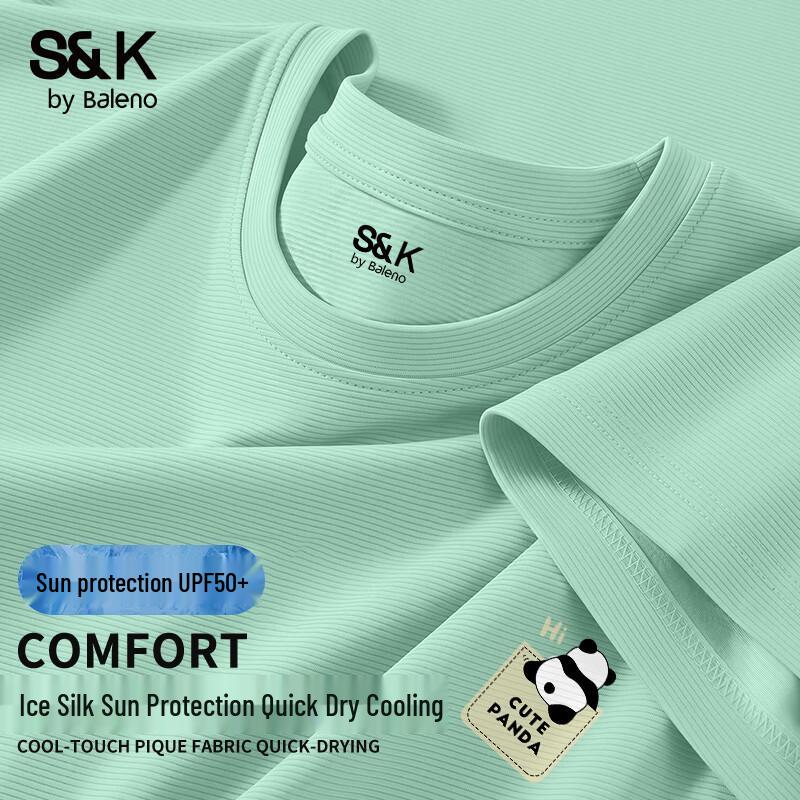 

Baleno Men s Ice Silk Cooling UPF50+ Quick-Dry T-Shirt 2XL