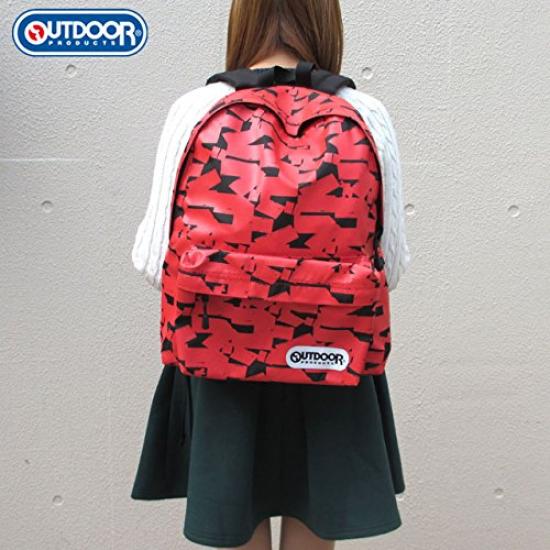 Godzilla x Outdoor Products Collaboration Daypack Logo Pattern Red
