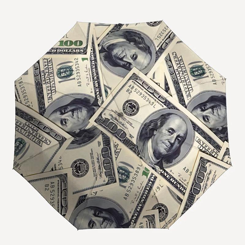 

1pc Money Currency Automatic Open/Close Umbrella Compact Folding Umbrella, All-Season Portable Umbrella for Women/Men F1124361