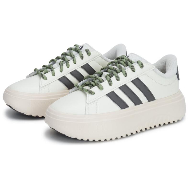 New Grand Court Women's Adidas Platform 'Ivory Black' Women's IH2427