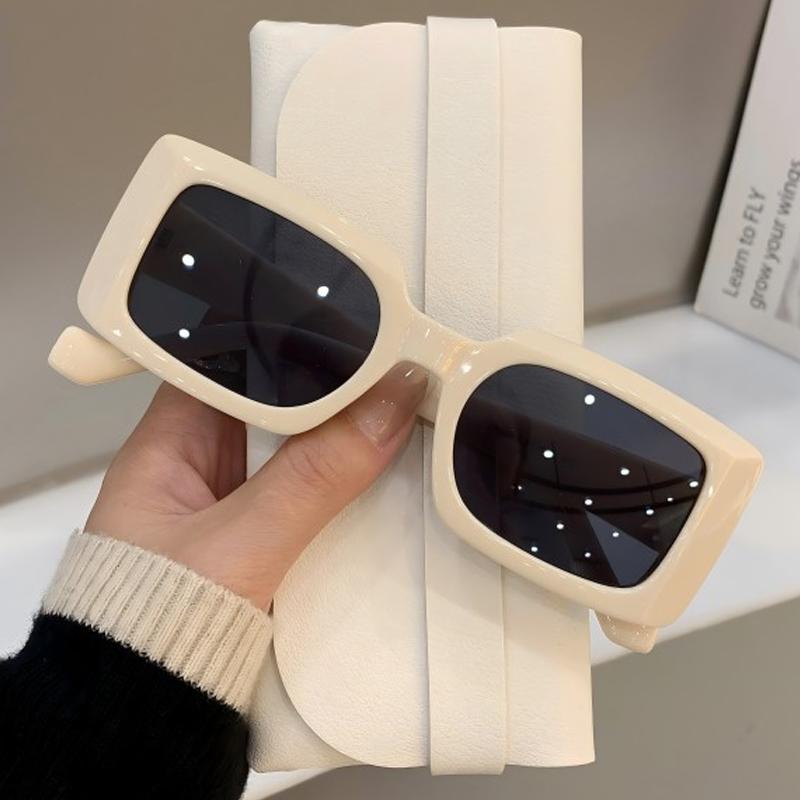 

GM LUMIAS Vintage Square Sunglasses Women Fashion Classic Casual Shades Trendy Chic Brand Design Candy Color Anti-UV Sun Glasses as picture