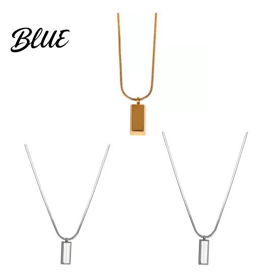 Exquisite Crafted Jewelry Bar Pendant Necklace for Men Geometric Stick