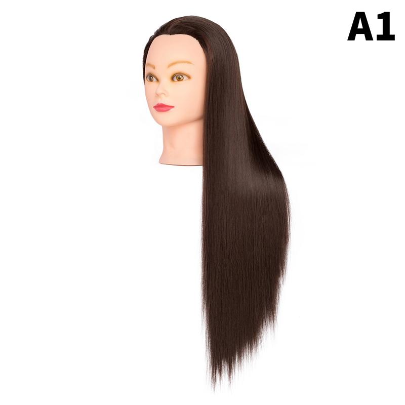 24 Zoll Professioneller Schaufensterkopf mit Haaren für Salon Friseur Training Übungs-Mannequin Schneidetechniken
