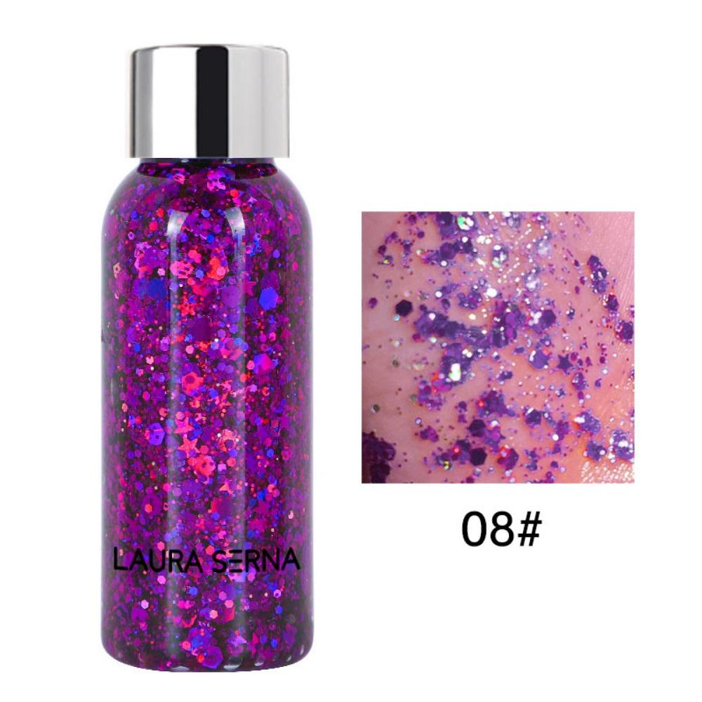 Gel, Sequins Face & Body Glitters Nail Hair Face Body Decoration Art Sequins Gel  Hair Decoration