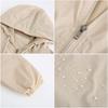 BITCED Hooded Outdoor Raincoat - Short Trench-Style Cardigan Jacket