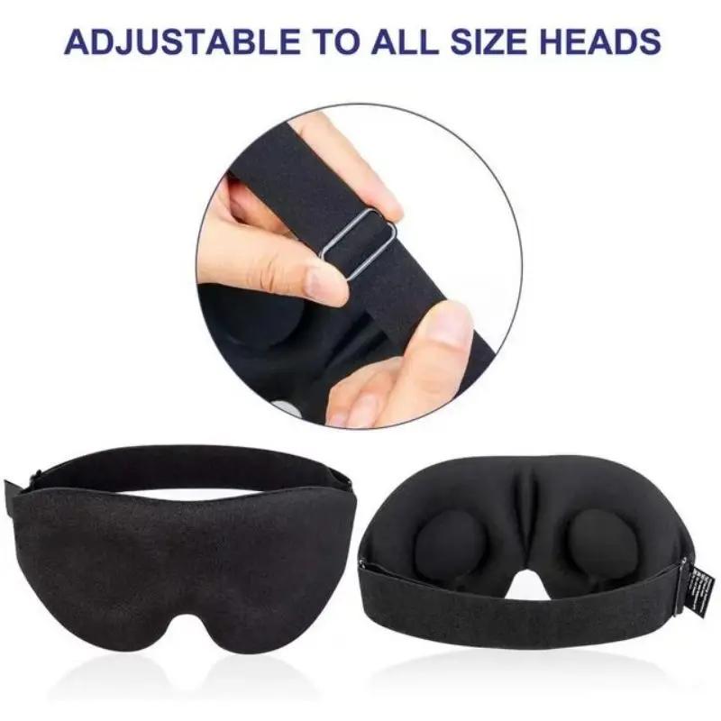 Durable And Safe Sleeping 3D Eye Mask Adjustable Suitable For Men Women Soft Breathable And Relaxing Zero Pressure Night Blindfold