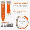Watchband Rubber Strap for Apple Watch Band Ultra 2 1 49mm 45mm 44mm 42mm Soft Silicone Bracelet for IWatch Series 9 8 7 6 SE 5 4 Correa