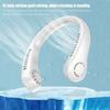 Mini USB Charging Hanging Neck Fan Portable Small Adjustable Large Wind Outdoors Fan Leafless Convenient for Camping Fan