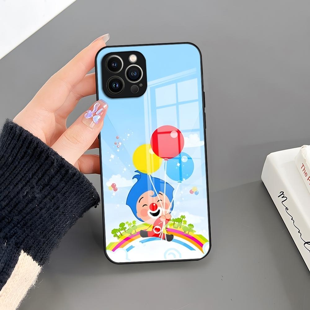 

Plim Backdrop Kids Birthday Phone Case Glass For IPhone 17 16 Pro 15 Pro Max 14 13 12 11 X XR XS Max 8 7 Plus SE Cover iPhone15 Plus