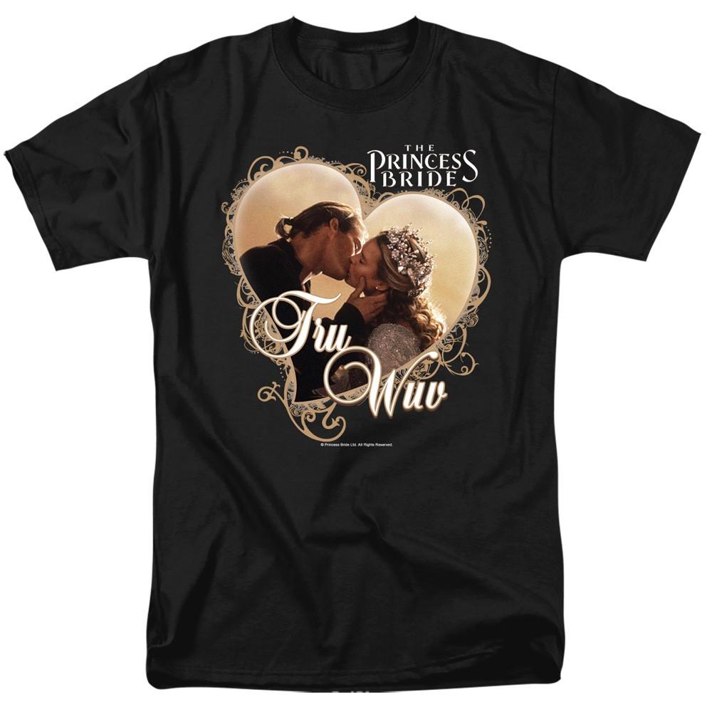 Princess Bride - Tru Wuv - Adult Unisex Short Sleeve T-Shirt - Black S