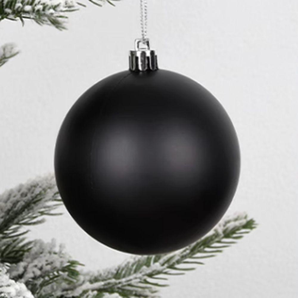 4/6Pcs 6/8/10cm Black Christmas Ball PVC Christmas Home Decoration  Shopping Mall