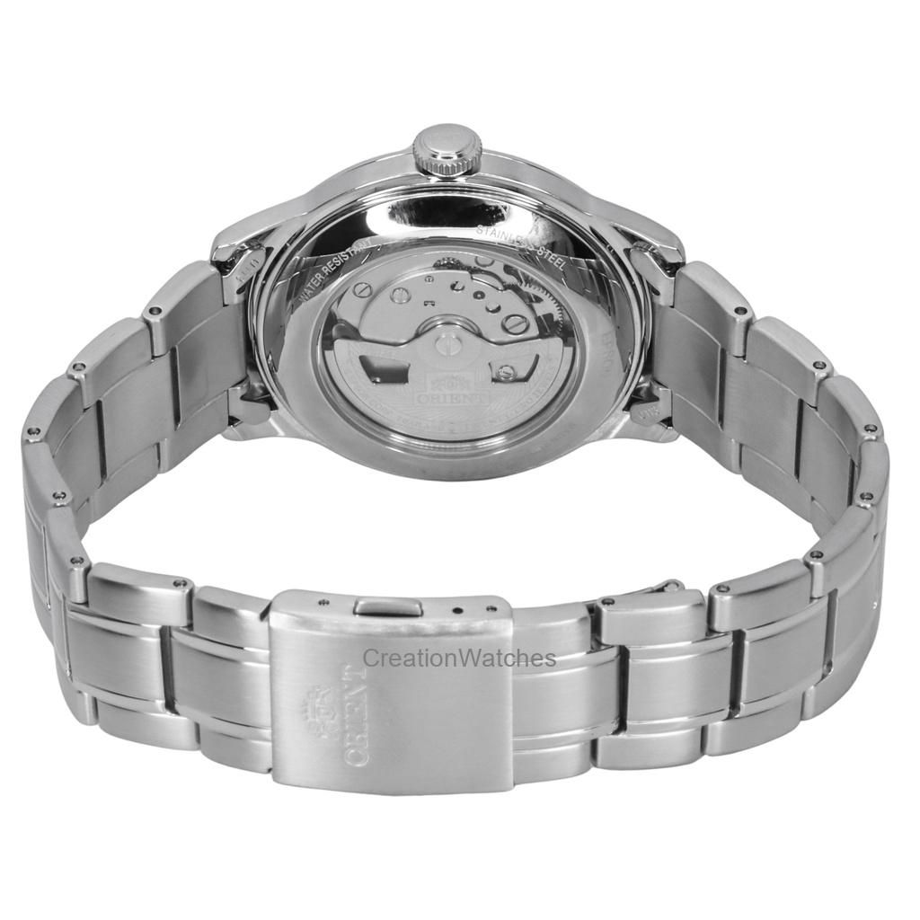 Orient Montre automatique pour homme Bambino en acier inoxydable avec cadran bleu clair RA-AC0M10L