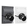Wall Penetration Line Set Cover Kit Plastic Split AC Line Set Wall Cover with Soft Gasket for Indoor Outdoor Air Conditioner