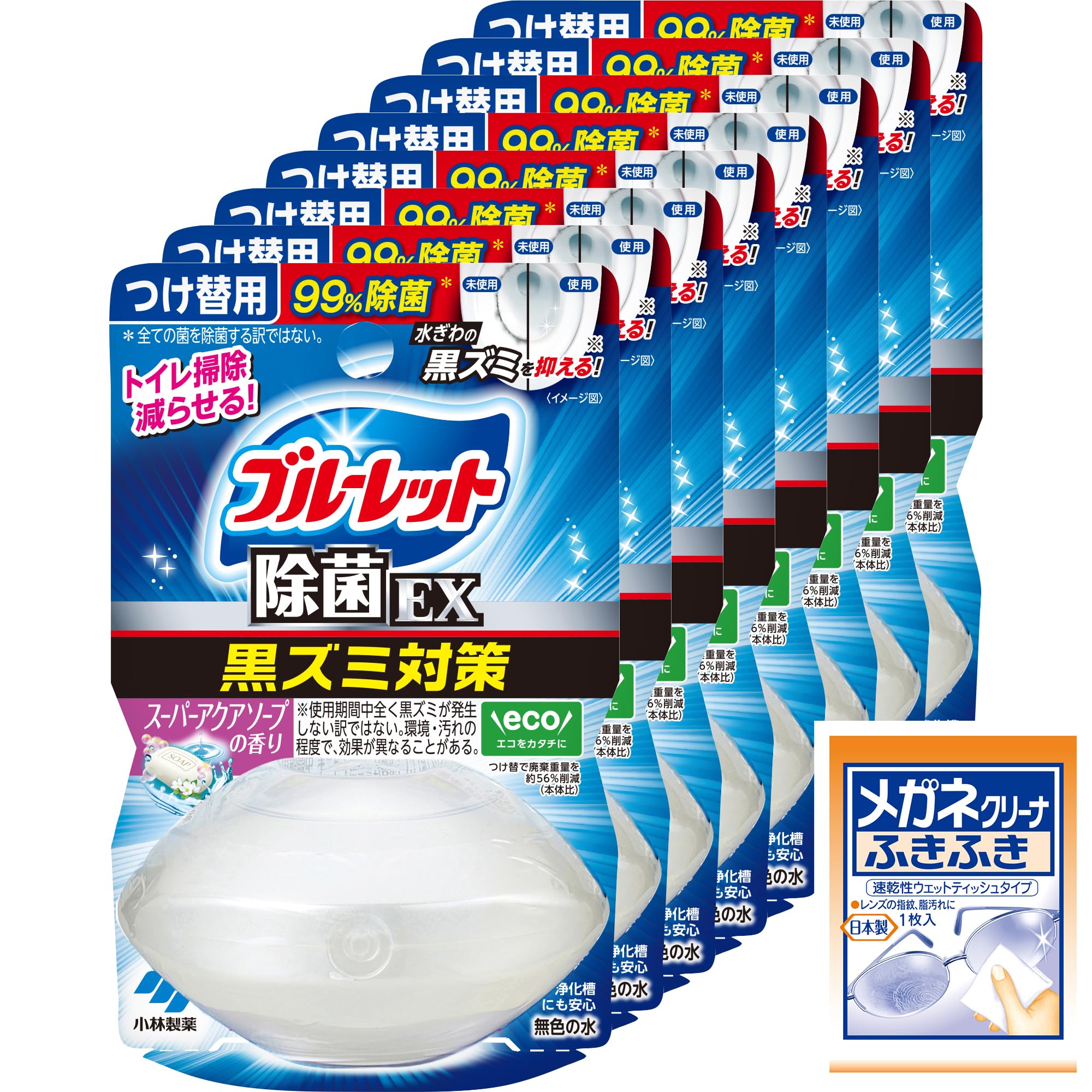 

Bluelet Super Aqua Soap Жидкое дезинфицирующее средство EX Сменный блок x 8 [Оптовая покупка] (Бонус включен)