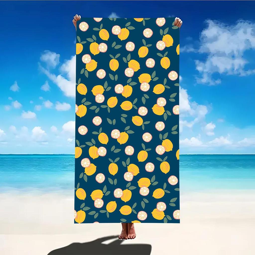 Beach Towel Portable Quick Fast Dry Sand Outdoor Travel Swim Blanket Thin Yoga Floral Print Mat Personalization Stripes Towel